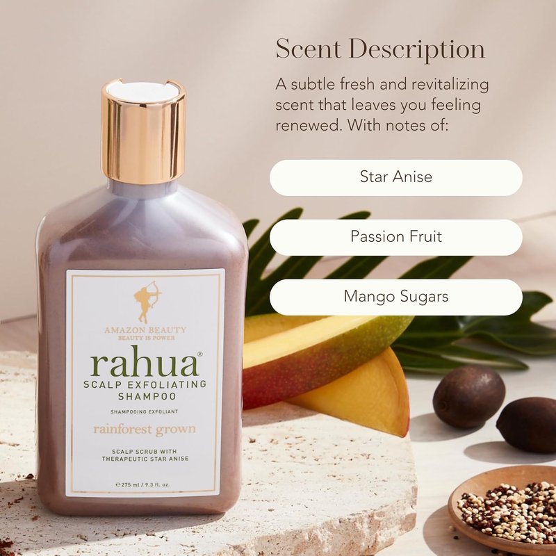 Rahua Scalp Exfoliating Shampoo - Vegan Botanical Formula with Star Anise & Organic Mango | 9.3 Fl Oz
