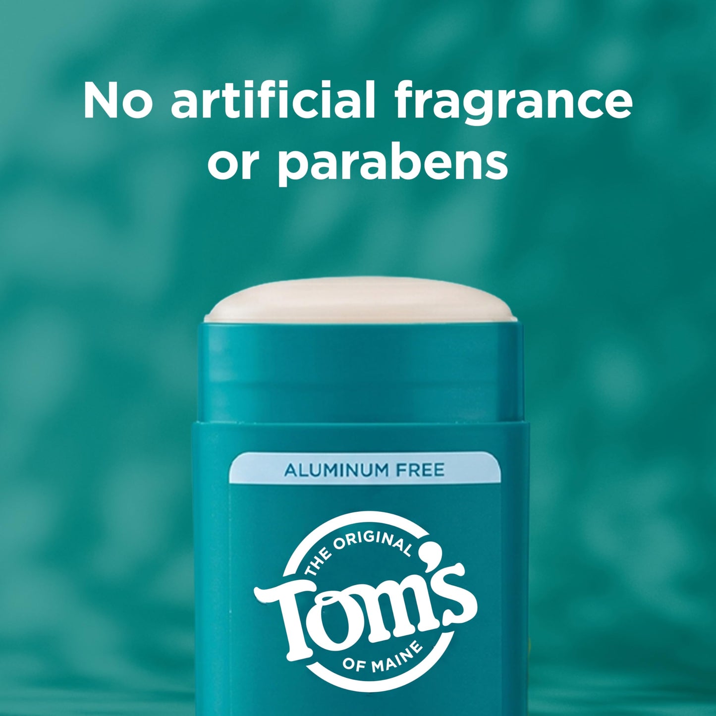 Tom’s of Maine Unscented Natural Deodorant, Aluminum Free, Clear Application, Odor & Wetness Protection, Naturally Derived Ingredients, 3.25 oz (2 Pack)