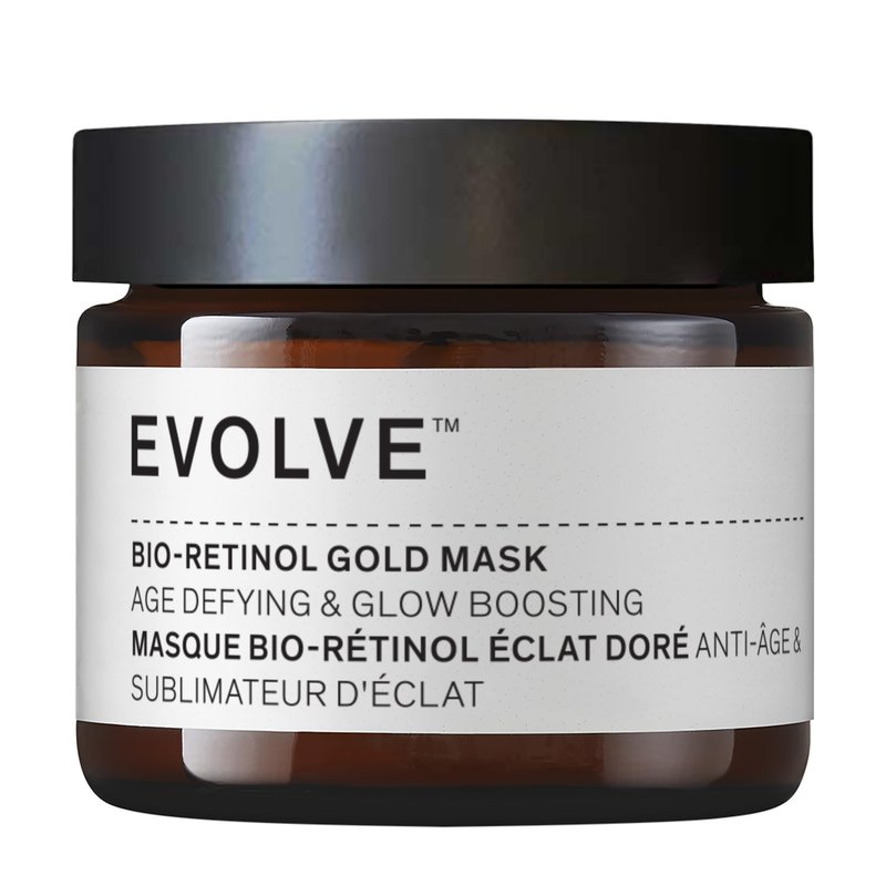 Evolve Organic Beauty - Natural Bio-Retinol Gold Face Mask | Small-Batch, Vegan Clean Beauty (2 oz | 60 mL) Packaging May Vary