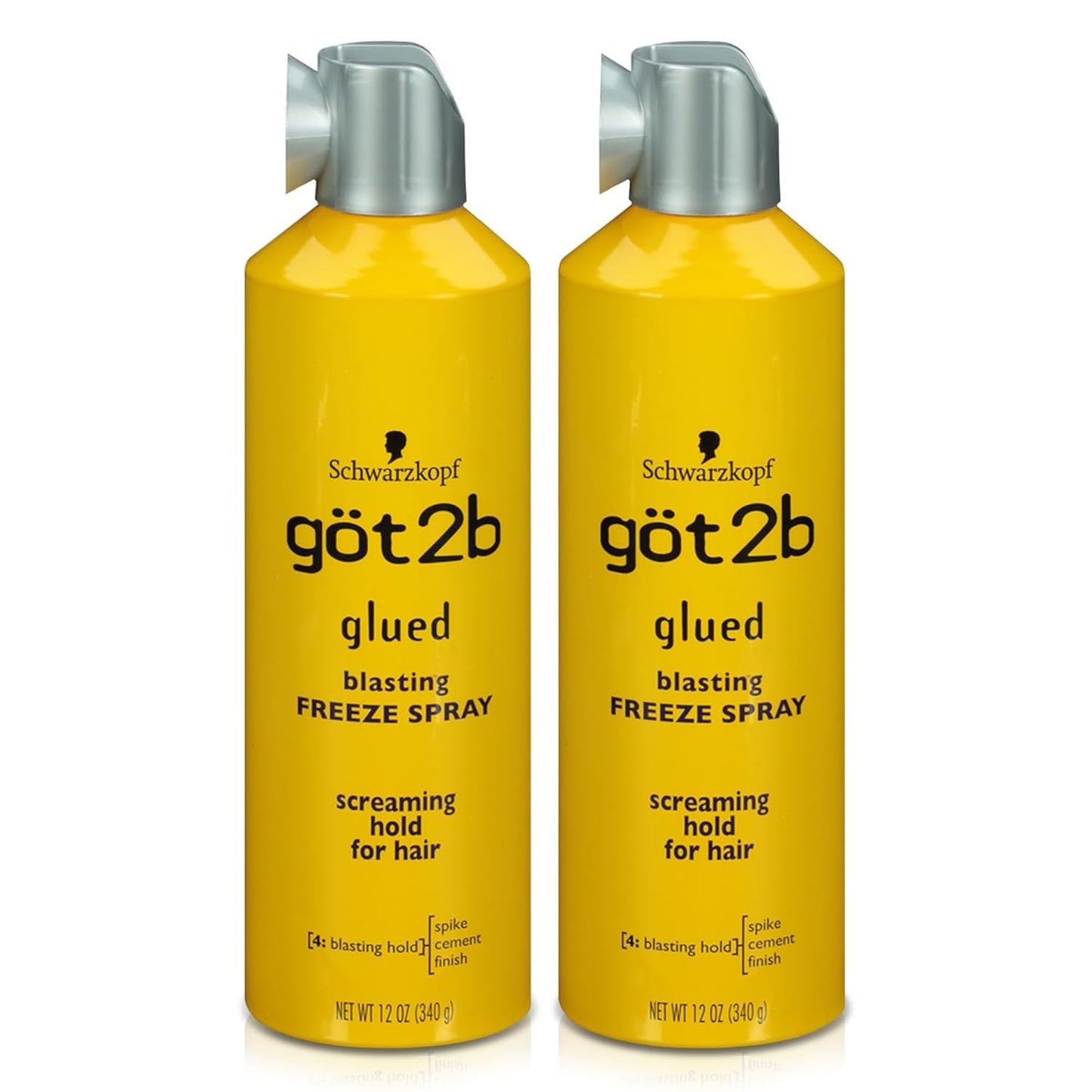 Got2b Glued Spray Wax with 2-in-1 Dual Spray Nozzle, 8 oz