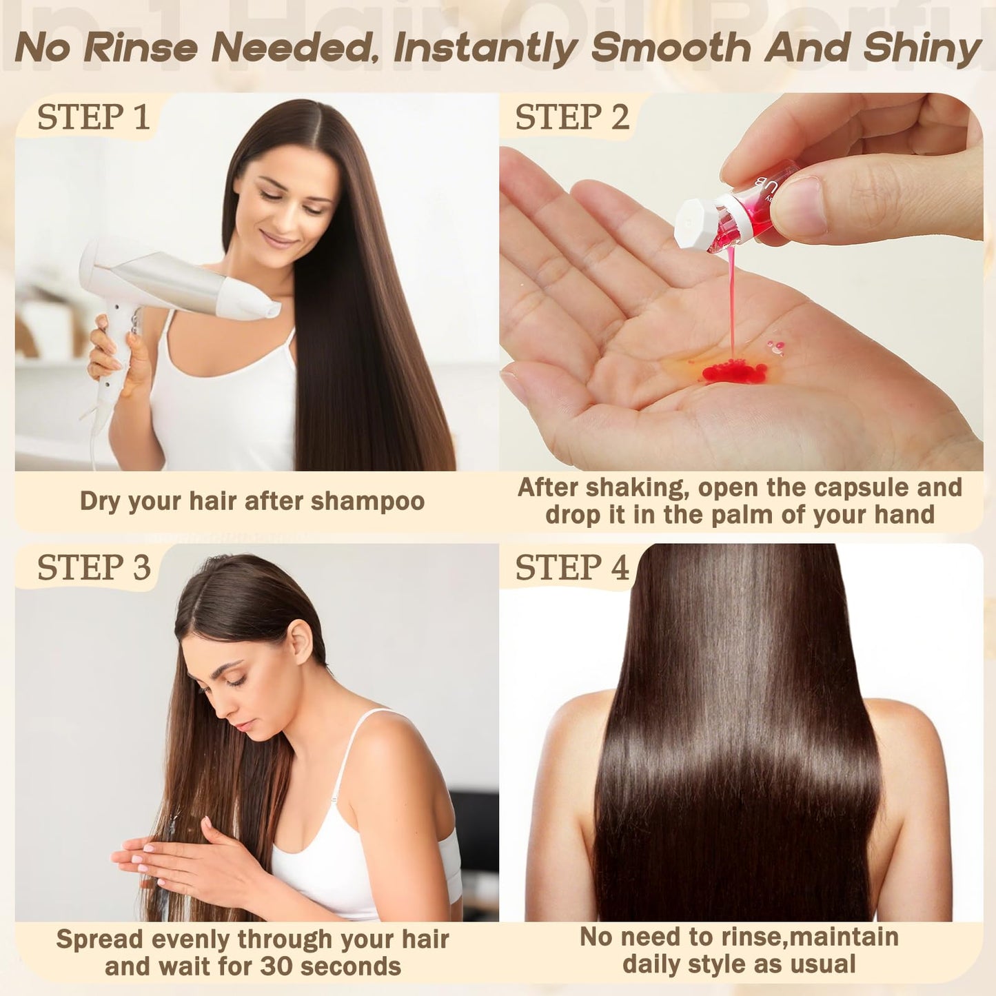 SAHIPUB Hair Perfume Oil for Women, 40 Portable Bottles Hair Oil with 10 Scents, Hair Fragrance Gift Set, 2-in-1 Leave-In Hair Serum for Frizzy Dry Hair, Lightweight Non-Greasy, Long-Lasting Scent