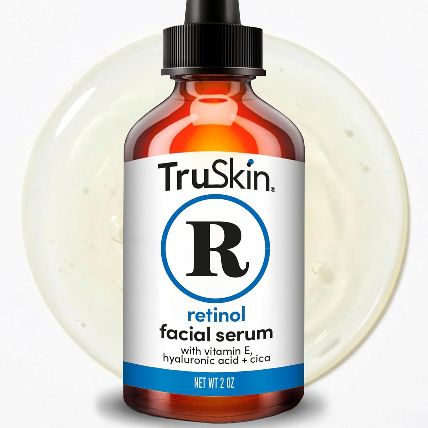 TruSkin Retinol Serum for Face - Anti-Aging Retinoid with Hyaluronic Acid & Vitamin E | 2 Fl Oz