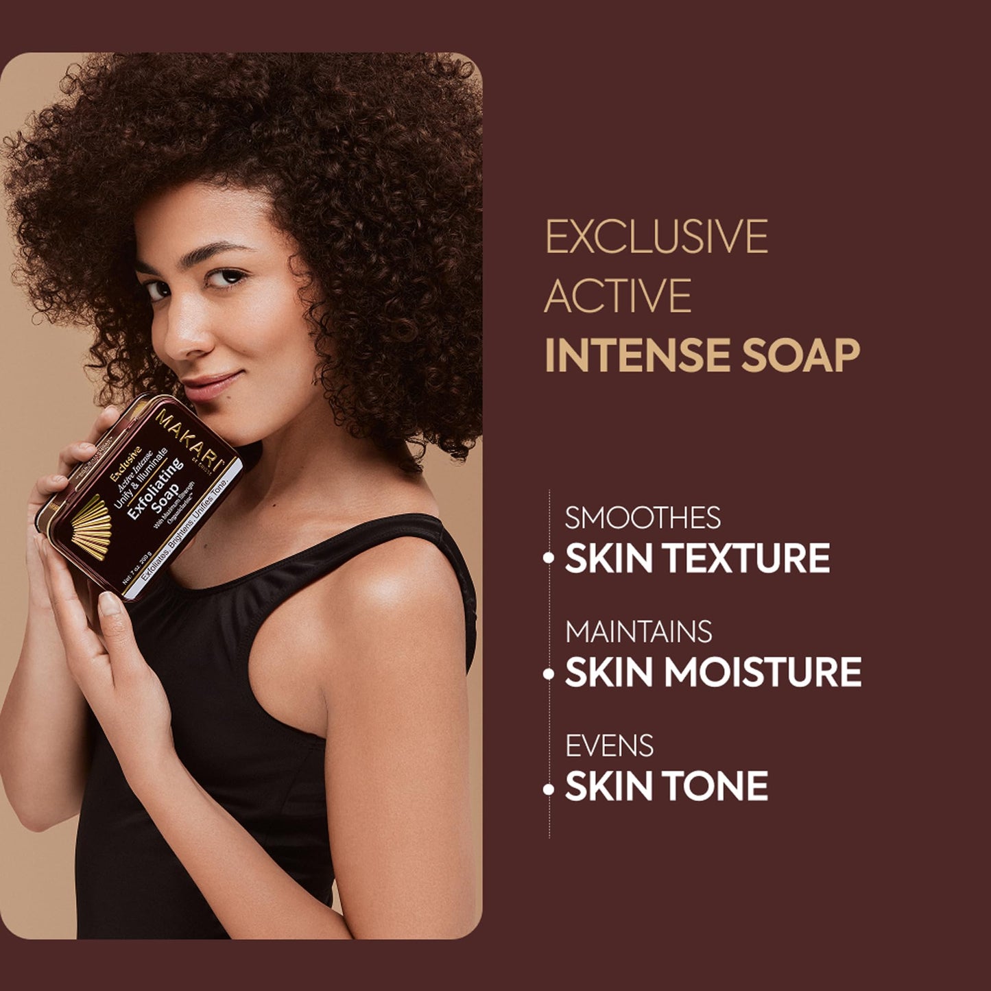 MAKARI Exclusive Active Intense Exfoliating Soap (7oz) | Unify & Illuminate | Advanced Brightening Bar for Dark Spots and Blemishes | Exfoliates Dead Skin Cells and Helps Reveal Natural Skin Radiance