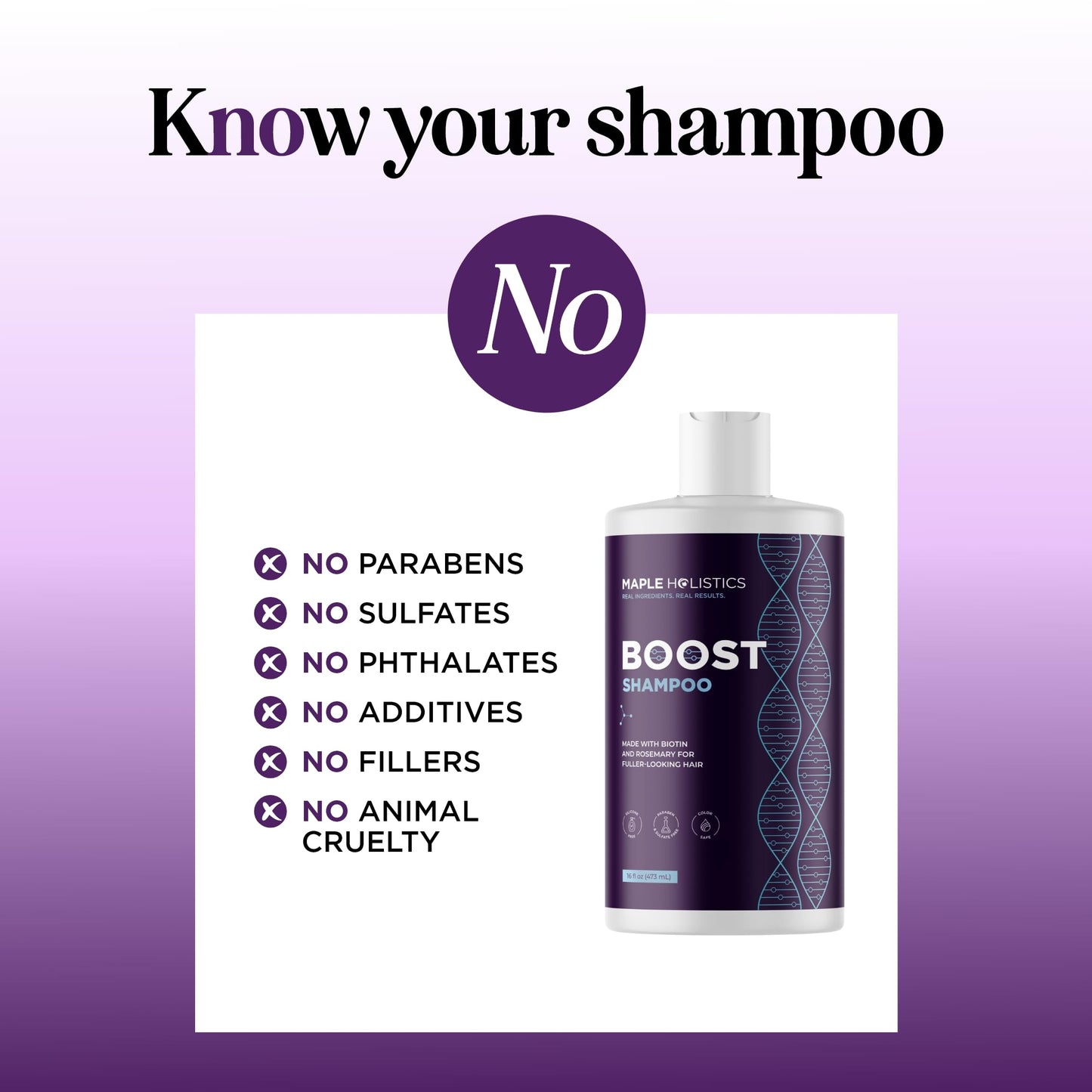 Advanced Biotin Shampoo with Rosemary Oil - Volumizing Shampoo for Thinning Hair for Women & Men with Black Castor Caffeine & B Vitamins - Paraben Silicone and Sulfate Free Vegan Formula (16 Fl Oz)