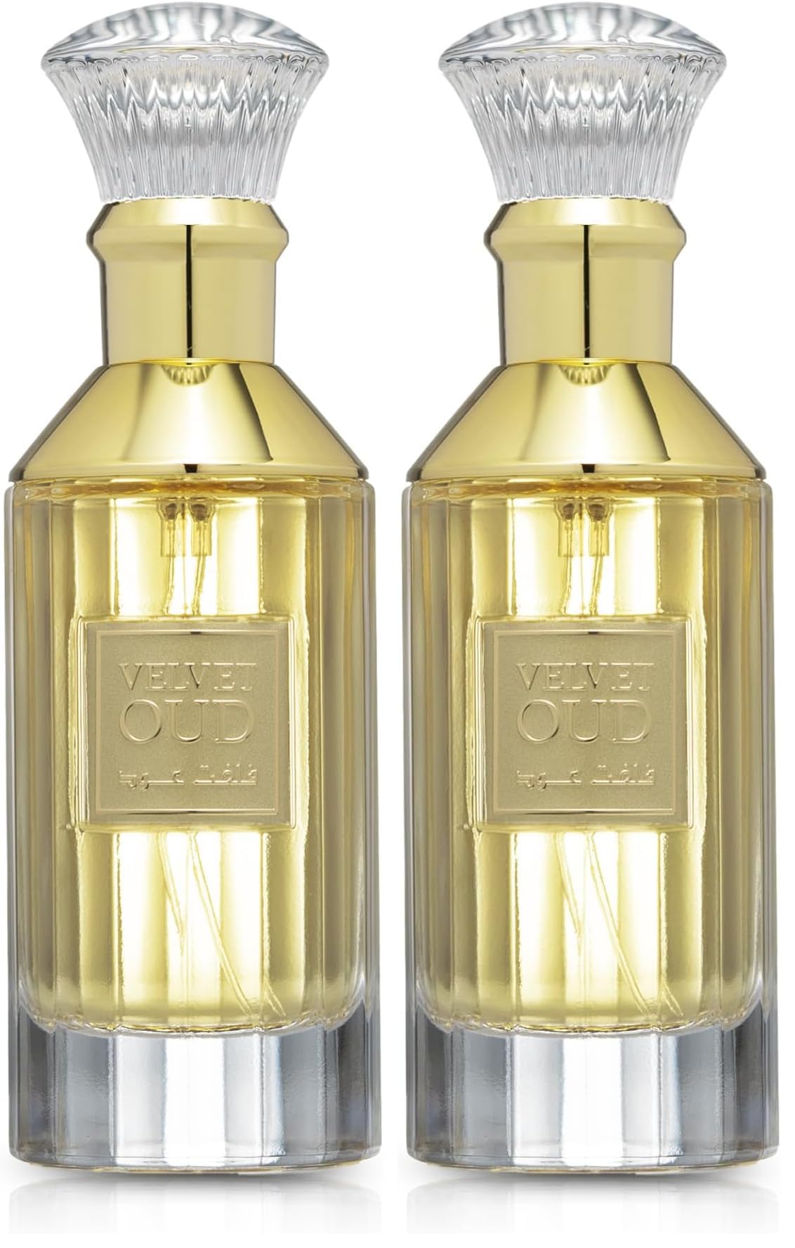 Lattafa Velvet Oud for Unisex Eau de Parfum Spray, 3.4 Ounce (Pack of 2)