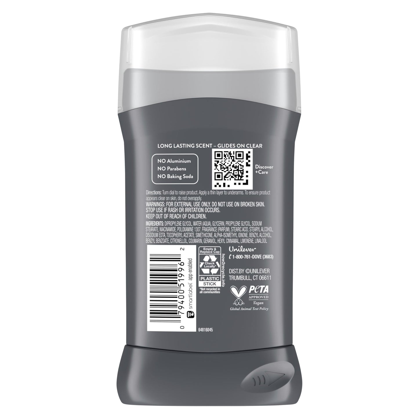 DOVE MEN + CARE Aluminum Free 3 Pack Wild Eucalyptus Deodorant for Men 3 oz