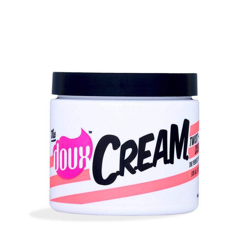 The Doux C.R.E.A.M. Twist & Curl Cream – Curl Defining Cream with Coconut & Avocado Oils for Curly Hair – Frizz Control & Long-Lasting Moisture for Twist Outs, Natural Styles, and Textured Hair Types