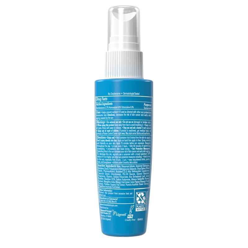 Hawaiian Tropic Weightless Hydration Water Mist for Face SPF 30, 2.1 Fl Oz, Travel Size SPF Face Mist Hydrating Spray, Non-Comedogenic Sunscreen Facial Mist, Non-Aerosol Sunscreen Spray, 2.1 Fl Oz