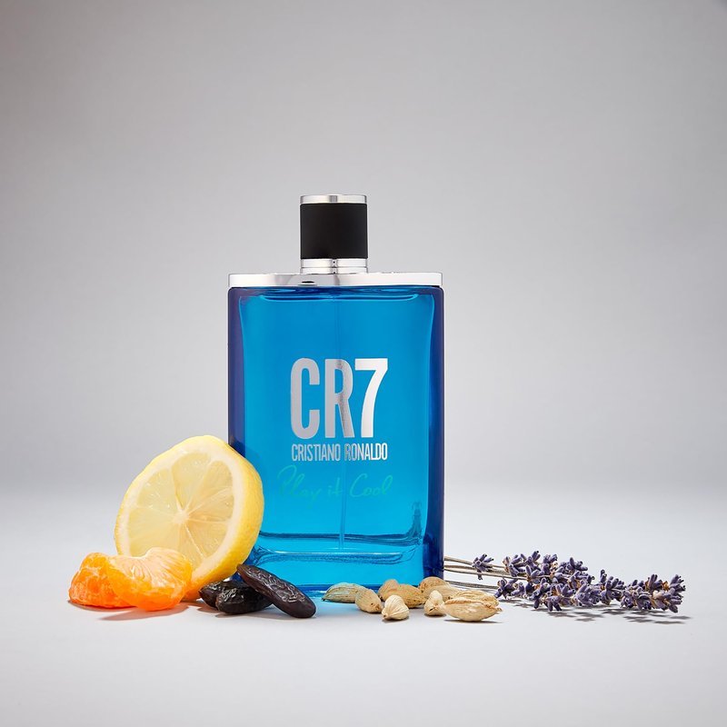 Cristiano Ronaldo CR7 Play It Cool, 2 pc - Fresh Aromatic Body Wash for Men - Fougere Fragrance - Perfumed Shower Gel and EDT Gift Set for Men