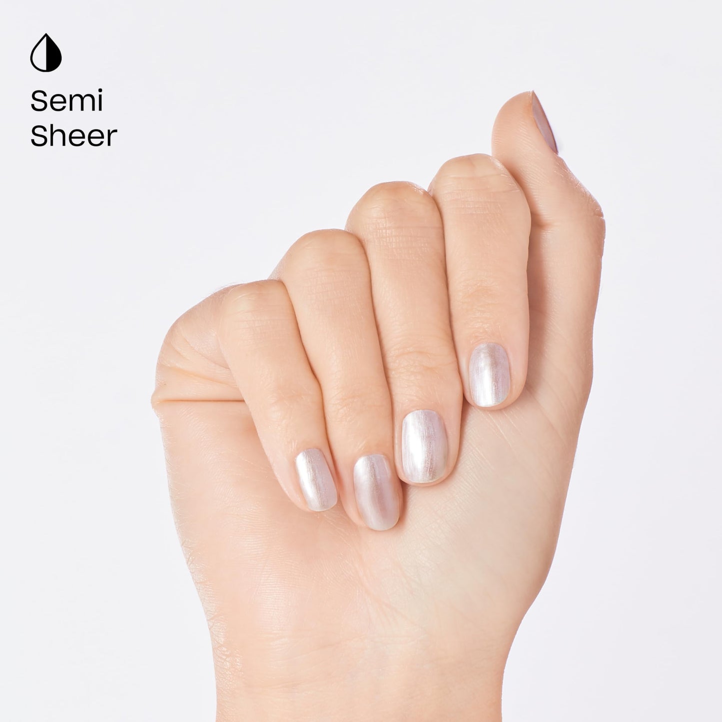 OPI GelColor Chiffon-d of You | Sheer, Buildable Champagne Peach-Nude Shimmer LED Cure Gel Nail Polish | Salon-Quality Shine, Long-Lasting Wear | 0.5 Fl Oz
