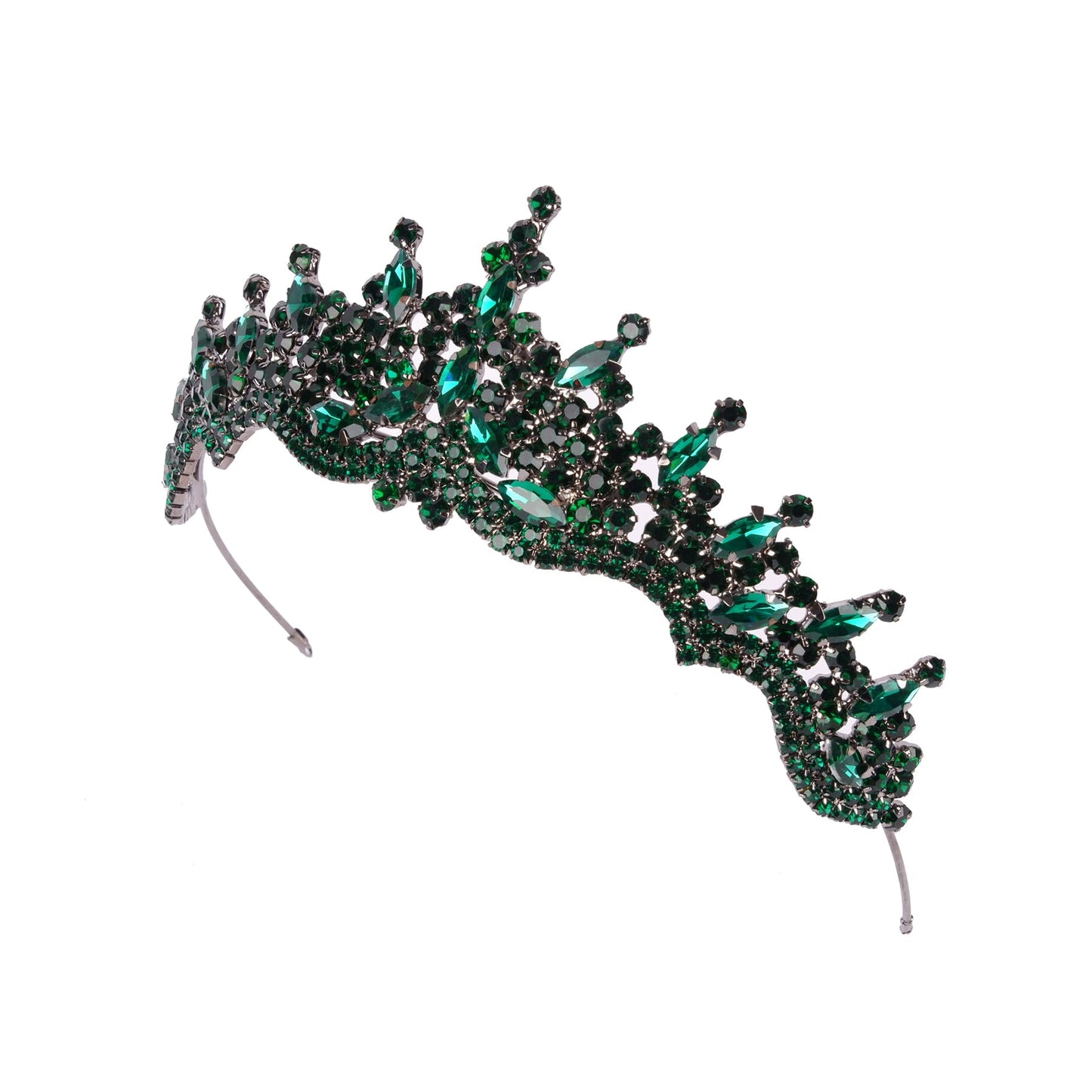 LIMELIA Women's Tiara for Henna Wedding Party|Glitter Hair Accessories for Bridal Birthday Pageant Prom Halloween Cos-play Christmas Party|Danver-Silver