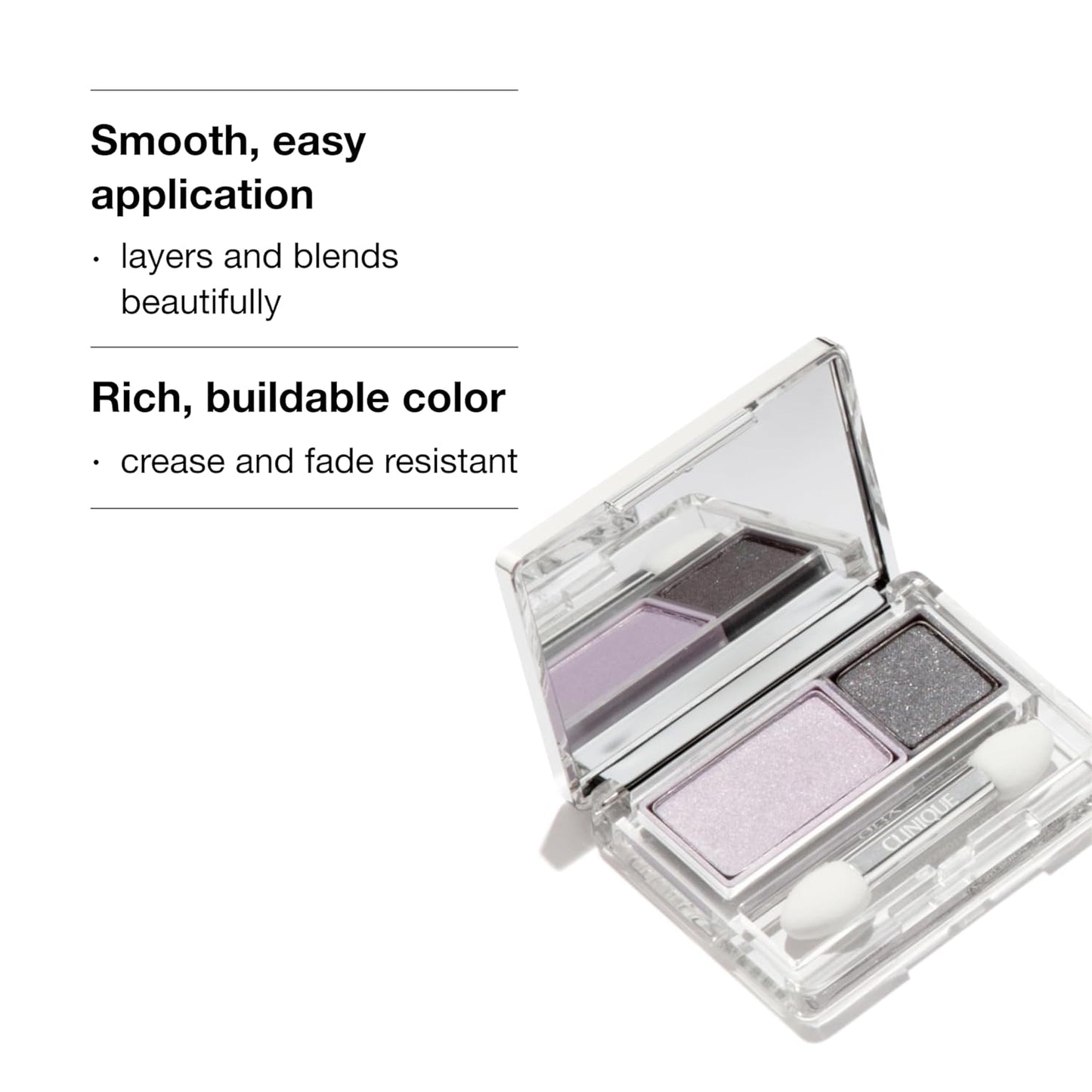 Clinique All About Shadow Duo Eye Shadow - Buildable, Long-Wearing Color | Smooth Application for Sensitive Eyes