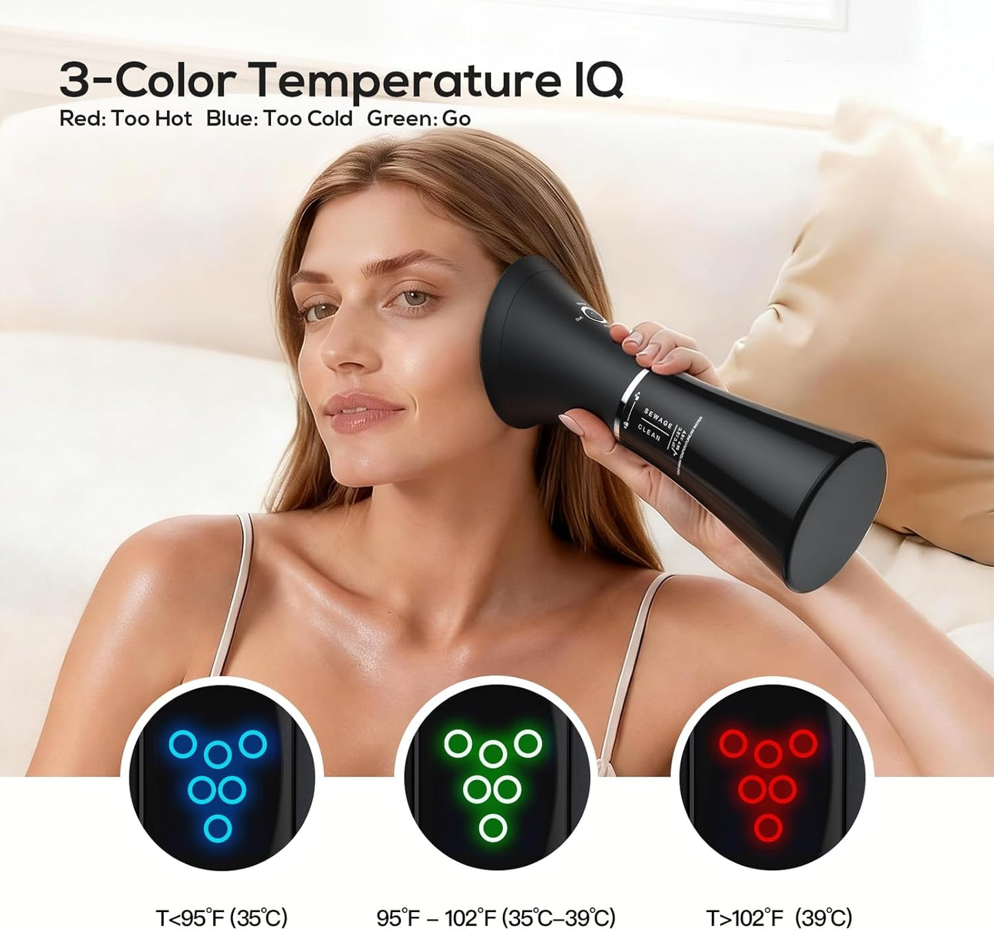 Electric Ear Wax Removal Kit - 2-in-1 Ear Cleaner with Water Tank & 4 Pressure Settings | Black