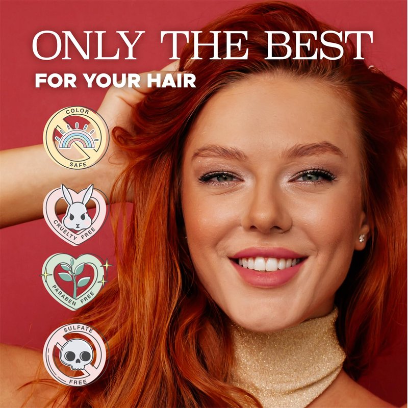 Luseta Color Enhancing Shampoo & Conditioner Set - Revive Red & Copper Hair, Add Shine & Smooth Frizz | 2 x 16.9oz