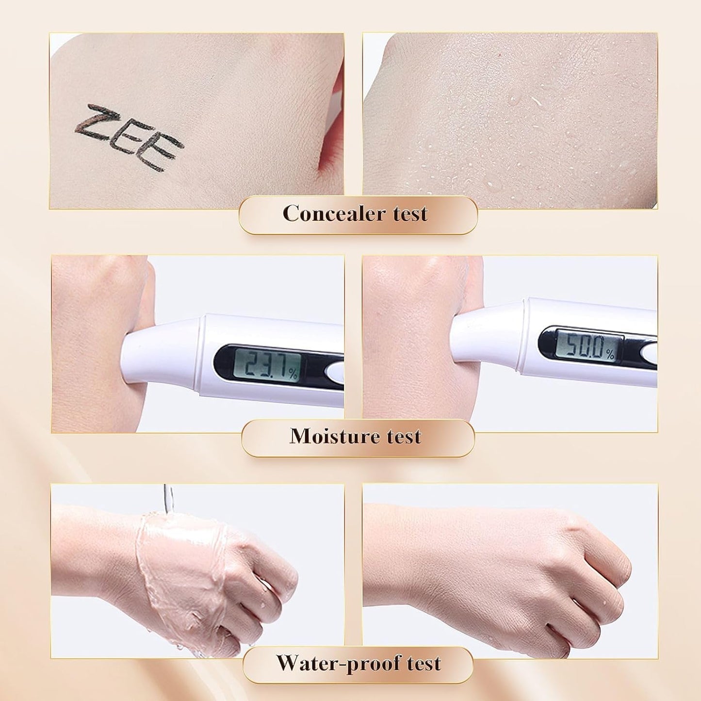 Cushion Foundation Concealer for Mature Skin - Lightweight CC Cream for Natural Finish | Perfect for Older Women