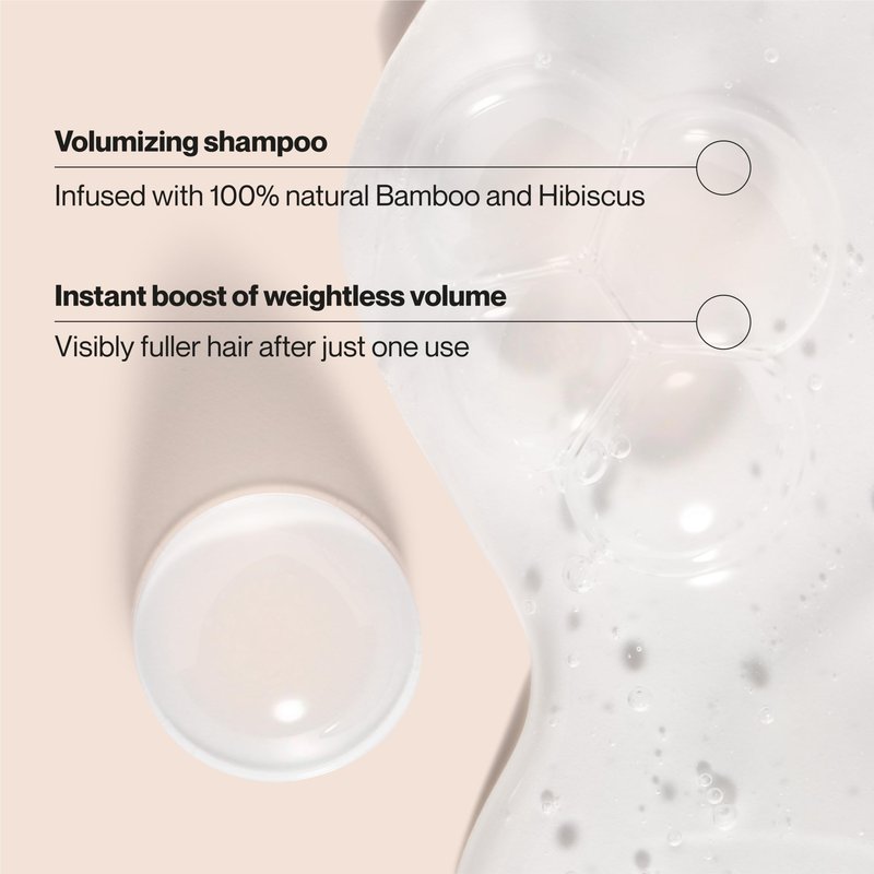 Suave Bamboo & Hibiscus Volumizing Shampoo, for Fine and Flat Hair, Salon Proven System for Boosting Hair Volume and Body, 12.6 oz
