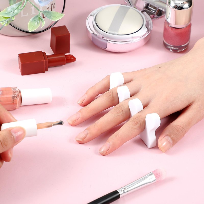 Mumufy 250 Pairs White 500 Pcs Sponge Toe Separators Kit for Pedicure - Soft Toe Spacers, Finger Dividers for Nail Art Painting, Manicure, Toenail Polishing, Spa Treatment for Women