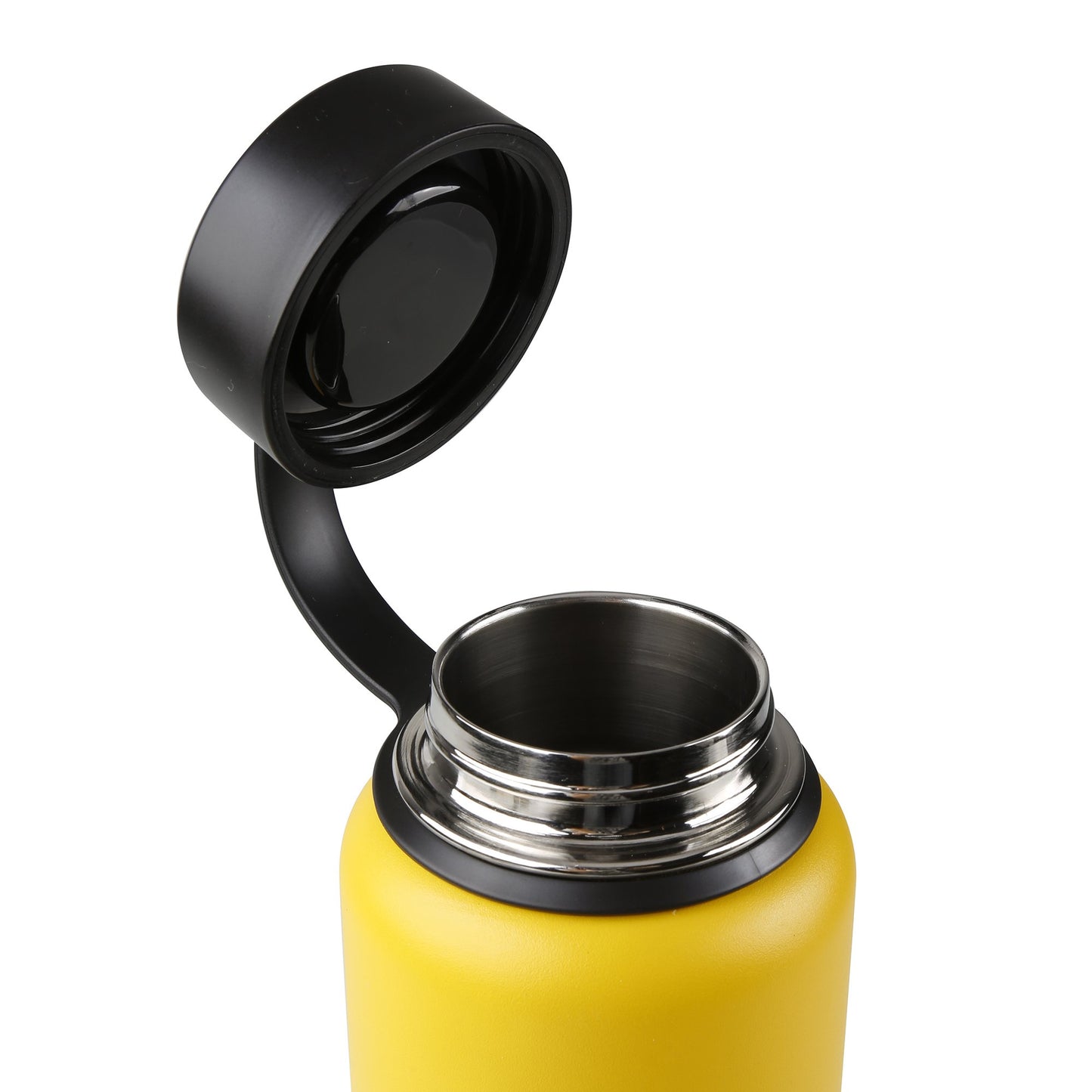 Tahoe Trails 12 oz Double Wall Vacuum Insulated Stainless Steel Water Bottle, Cyber Yellow