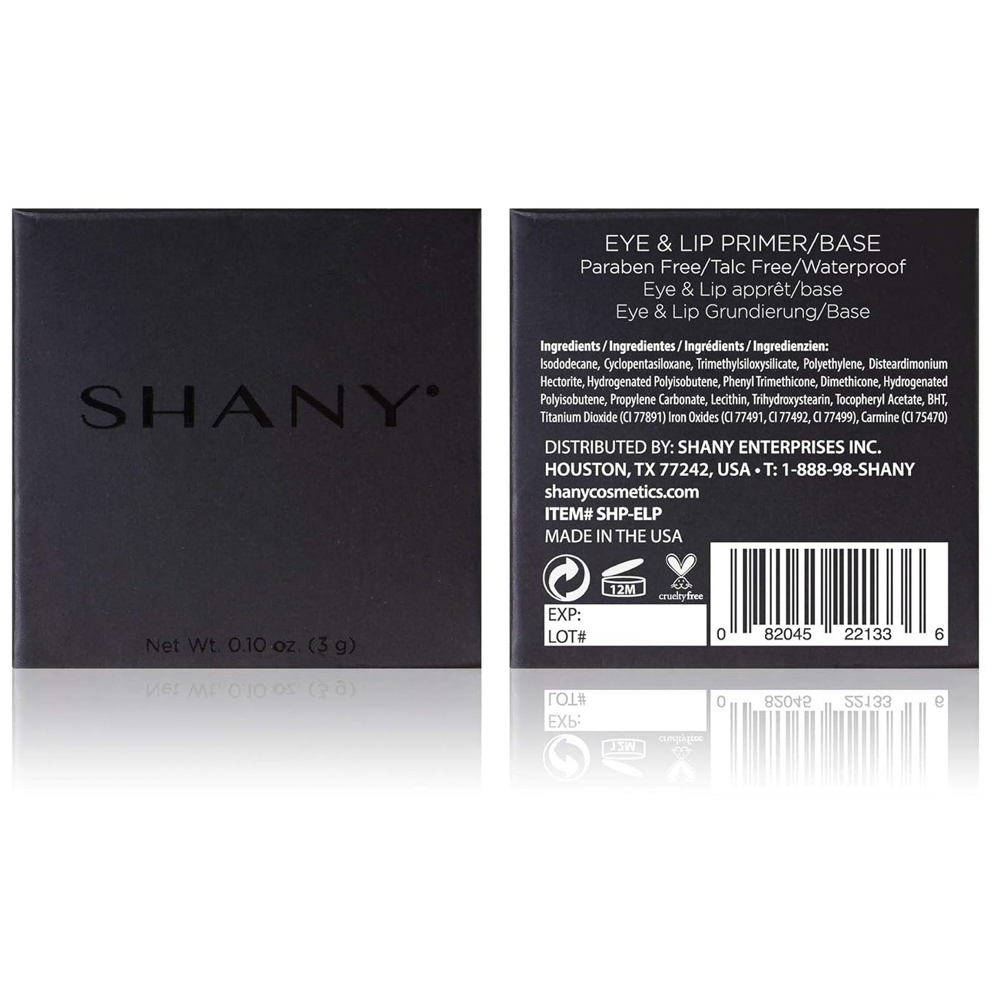 SHANY Eye & Lip Makeup Primer Base - Waterproof, Long-Lasting, Hypoallergenic Formula | Paraben & Talc Free