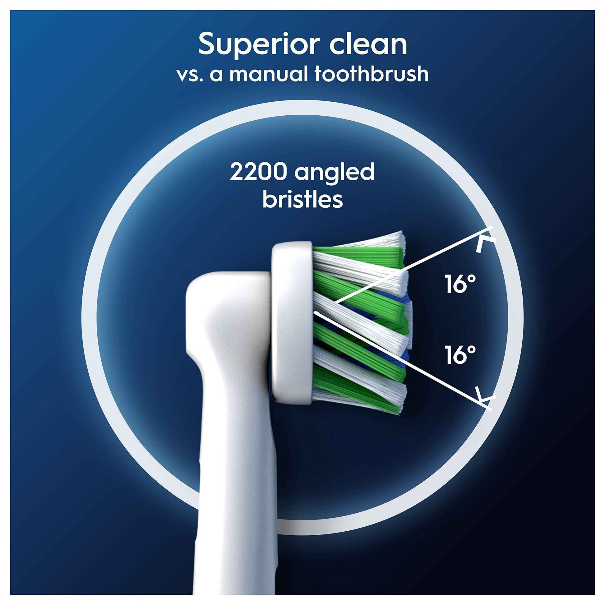 Oral B Cross Action Electric Toothbrush Replacement Brush Heads Refill, 4Count