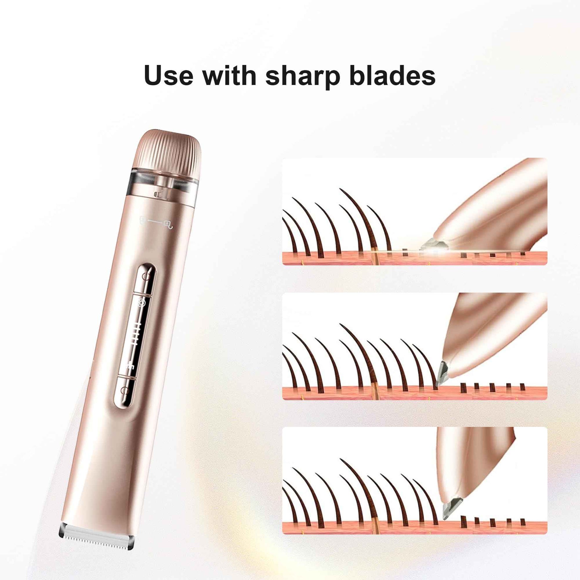 XDMOOS 2 in 1 Women's Bikini Line Trimmer & Body Groomer,2025 Upgrade Dual Head Shaver Women, Wet & Dry Waterproof Electric Bikini Trimmer for Face Leg Arm Intimate Areas,Pink Rose