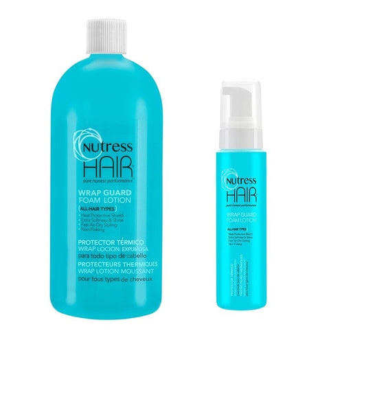 Nutress Top Selling Foam Mousse Styling Lotion Bundle - 8oz and 32oz