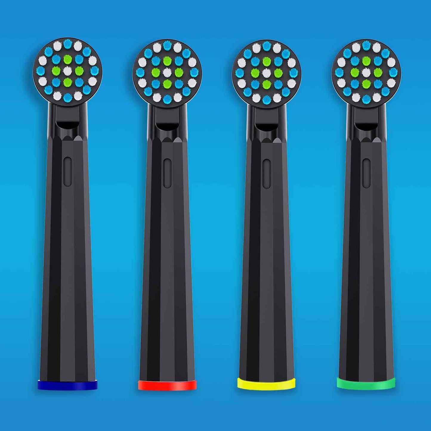 Replacement Toothbrush Heads for Oral B Pro 1000 Replacement Heads,Black,12 Count