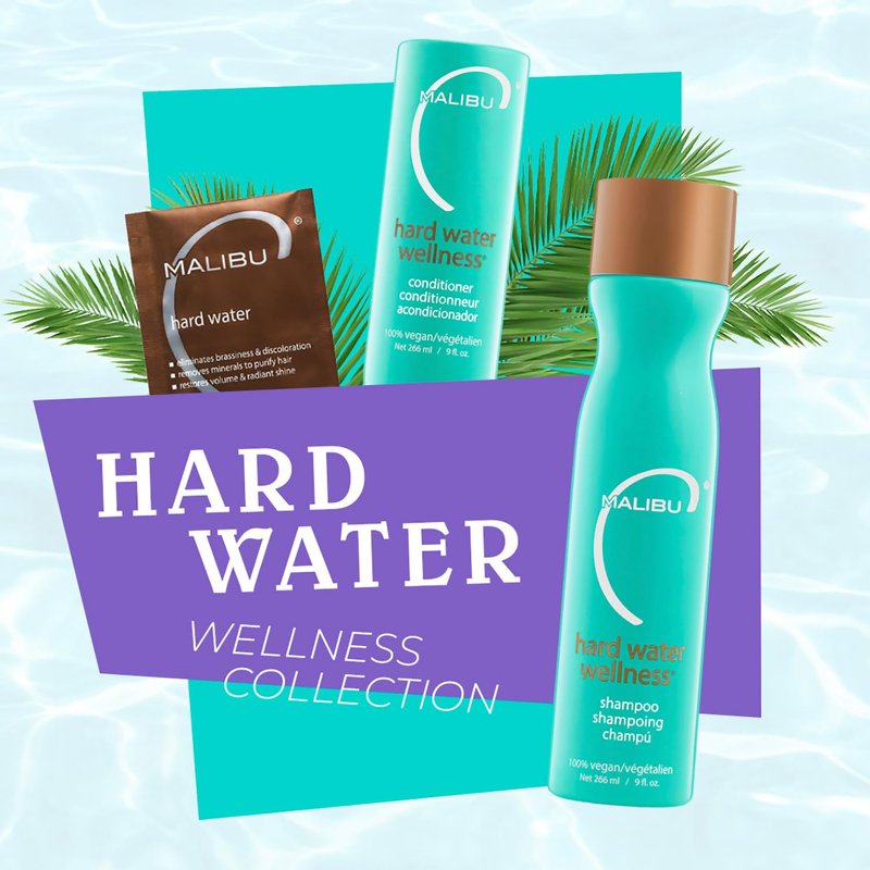 Malibu C Mini Malibu Rehab Hard Water Wellness - Contains 2 Remedy Packets - At-Home Hair Reconstructor and Mineral Removal Remedy - Sulfate Free Hair Care