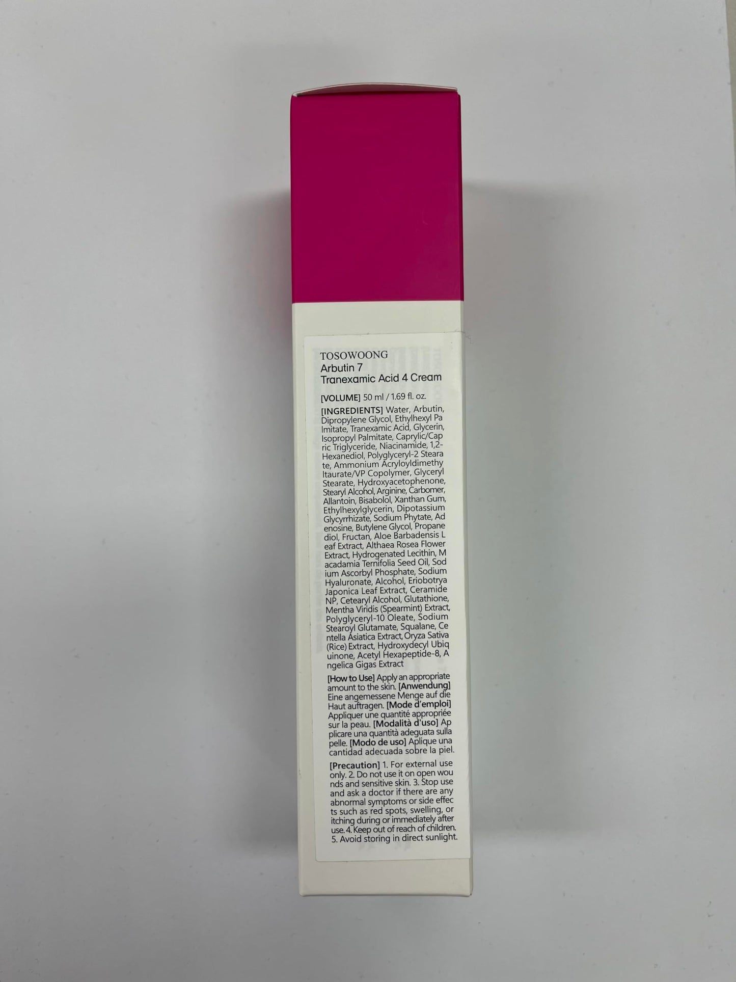 TOSOWOONG Arbutin 7% + Tranexamic Acid 4% Cream for Dark Spots, Brightening