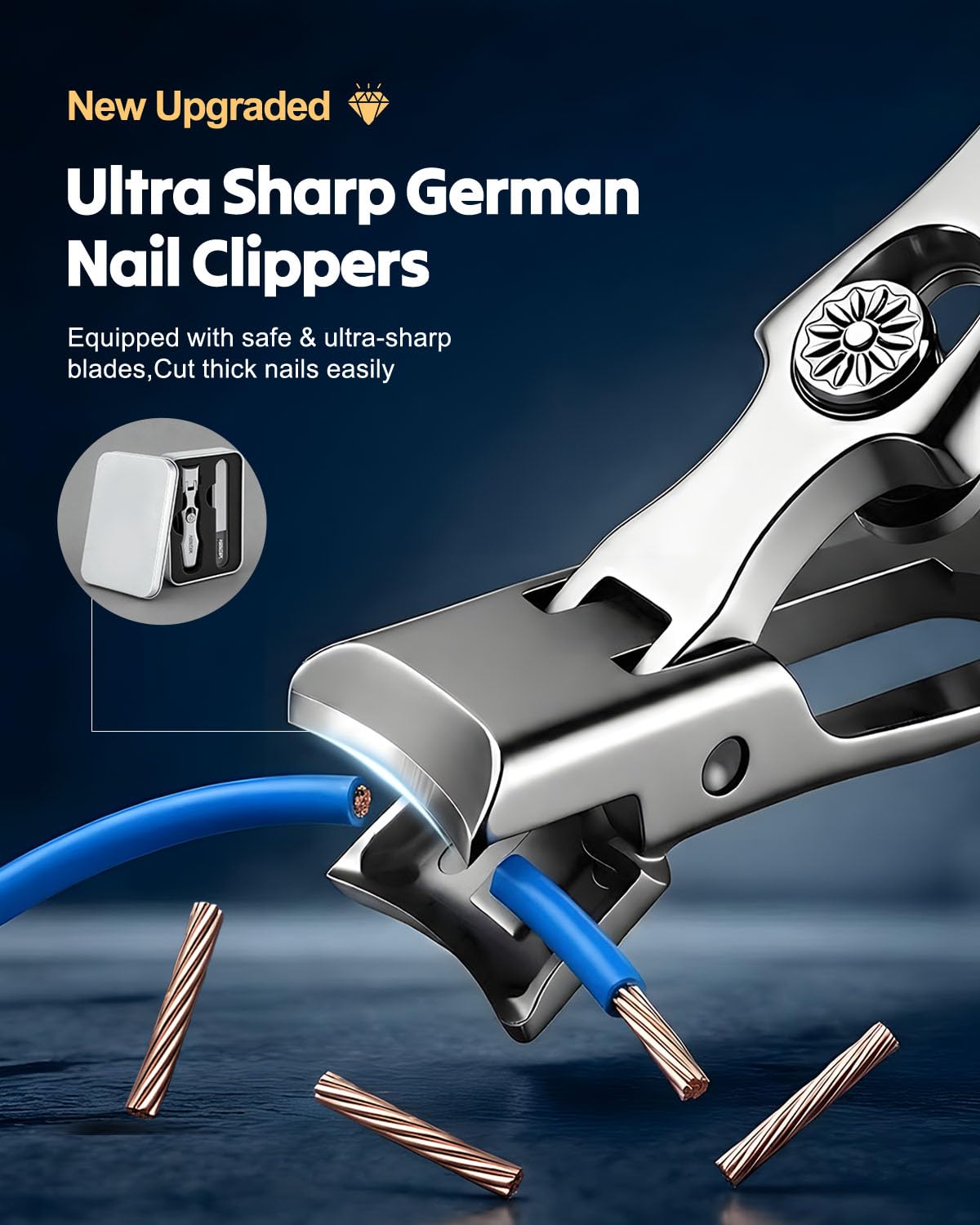 German Nail Clippers for Men Women Ultra Sharp Nail Clippers Set