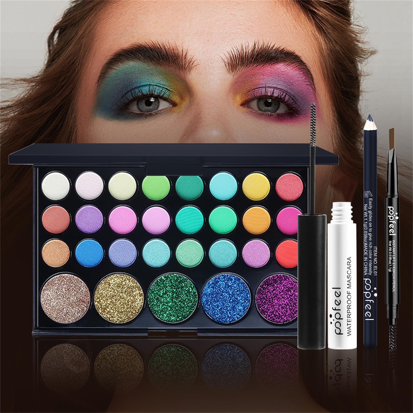 All in One Makeup Kit for Women Full Kit, Mother's Day Makeup Gifts Set for Women Girls, Makeup Essential Bundle Include Eyeshadow Palette Lipstick Blush Foundation Concealer Mascara Eyebrow Pencil