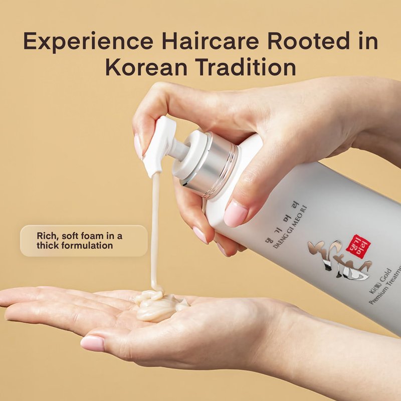 Daeng Gi Meo Ri- Ki Gold Premium Treatment, Effectively Moisture to Dry and Rough Hair 16.9 Fl Oz