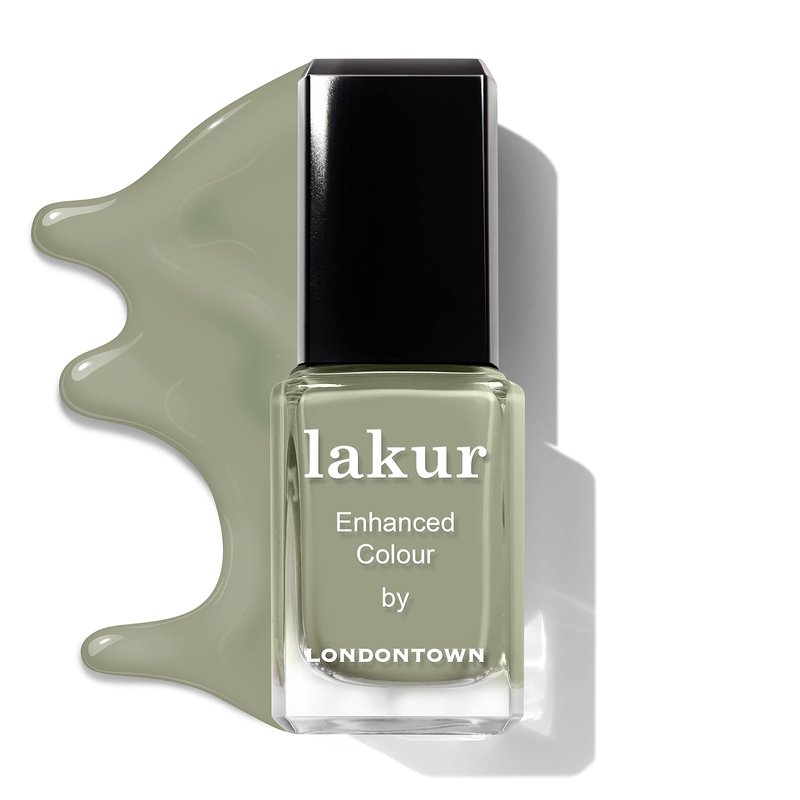 LONDONTOWN Lakur Nail Polish – Green, Sedona, 0.4 Fl Oz, Long-Lasting, Streak-Free, Chip-Resistant | 21+ Free Non-Toxic Vegan Nail Color, Strengthens & Hydrates Nails