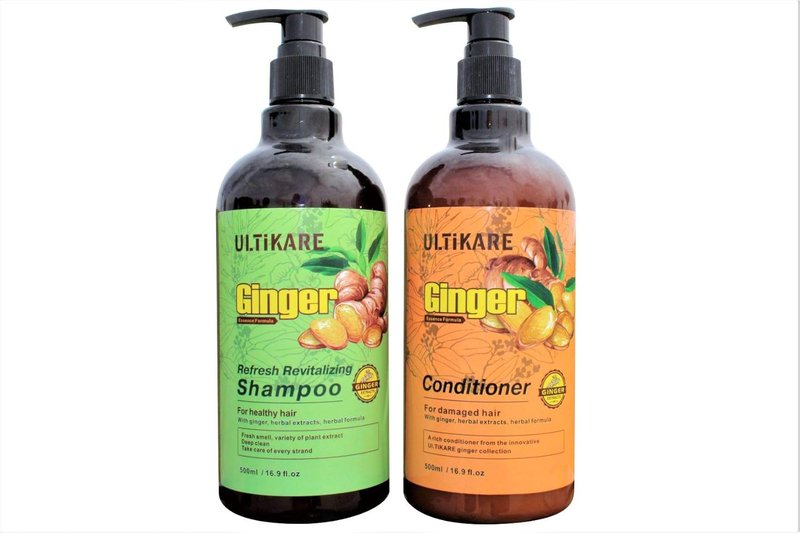 Ginger Shampoo & Conditioner Set - Hair Loss & Anti-Dandruff Treatment | 2 x 16 fl. oz.