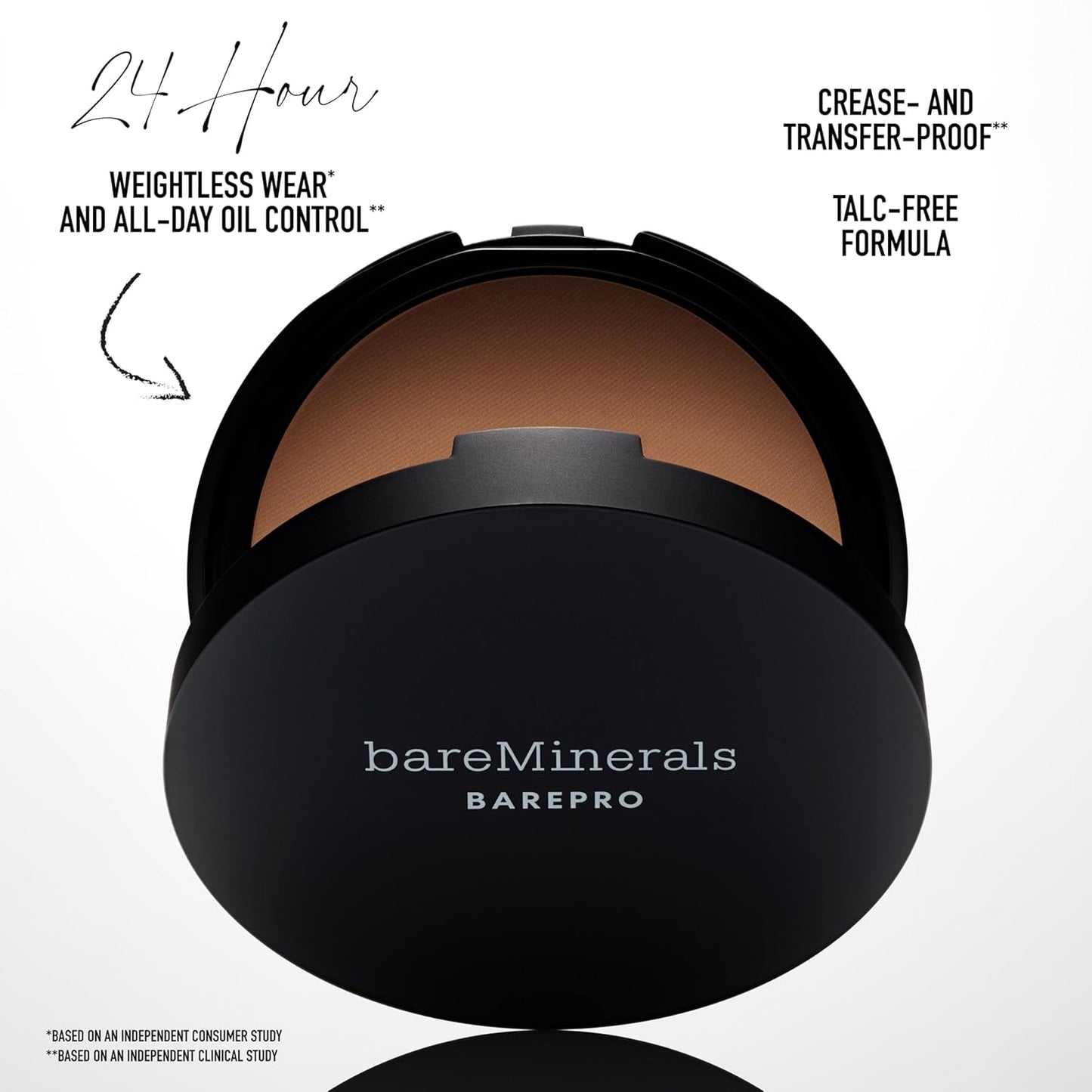 bareMinerals Powder Foundation - Full Coverage Matte Finish | Oil Control, Longwear, Dermatologist-Tested