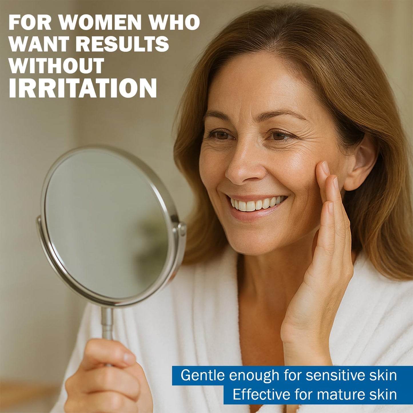 Retinol Cream for Face – Gentle Hydrating Moisturizer with Hyaluronic Acid, Bakuchiol & Niacinamide – Lightweight, Non-Greasy Formula for Soft, Smooth, Radiant Skin – Day & Night Use - 50 ml