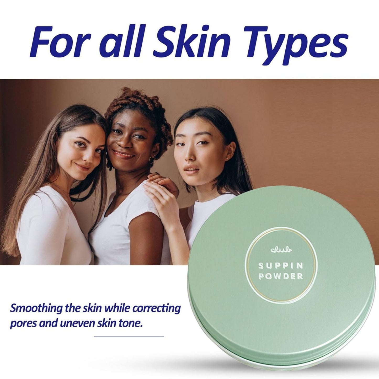 Translucent Setting Powder & Hydrating BB Cream - Organic Foundation with Shea Butter | White Floral Bouquet