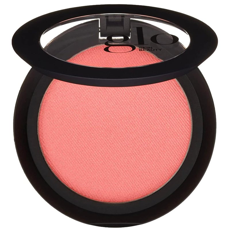 Glo Skin Beauty Blush - High Pigment Pressed Powder Blush for Cheeks | Papaya Shade for a Natural Glow