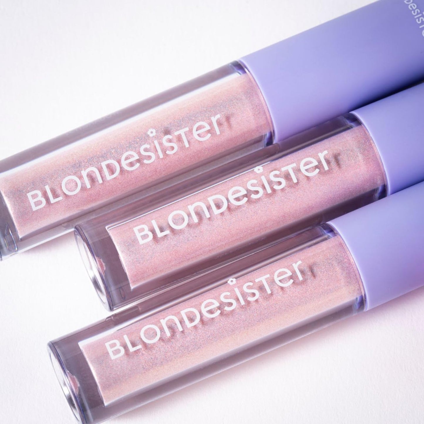 Blondesister Gloweye Liquid Eyeshadow - Highly Pigmented Shimmer Eyeshadow - Intense Color Payoff and Long-Lasting Wear - 04 Rose Quartz - 0.084 oz