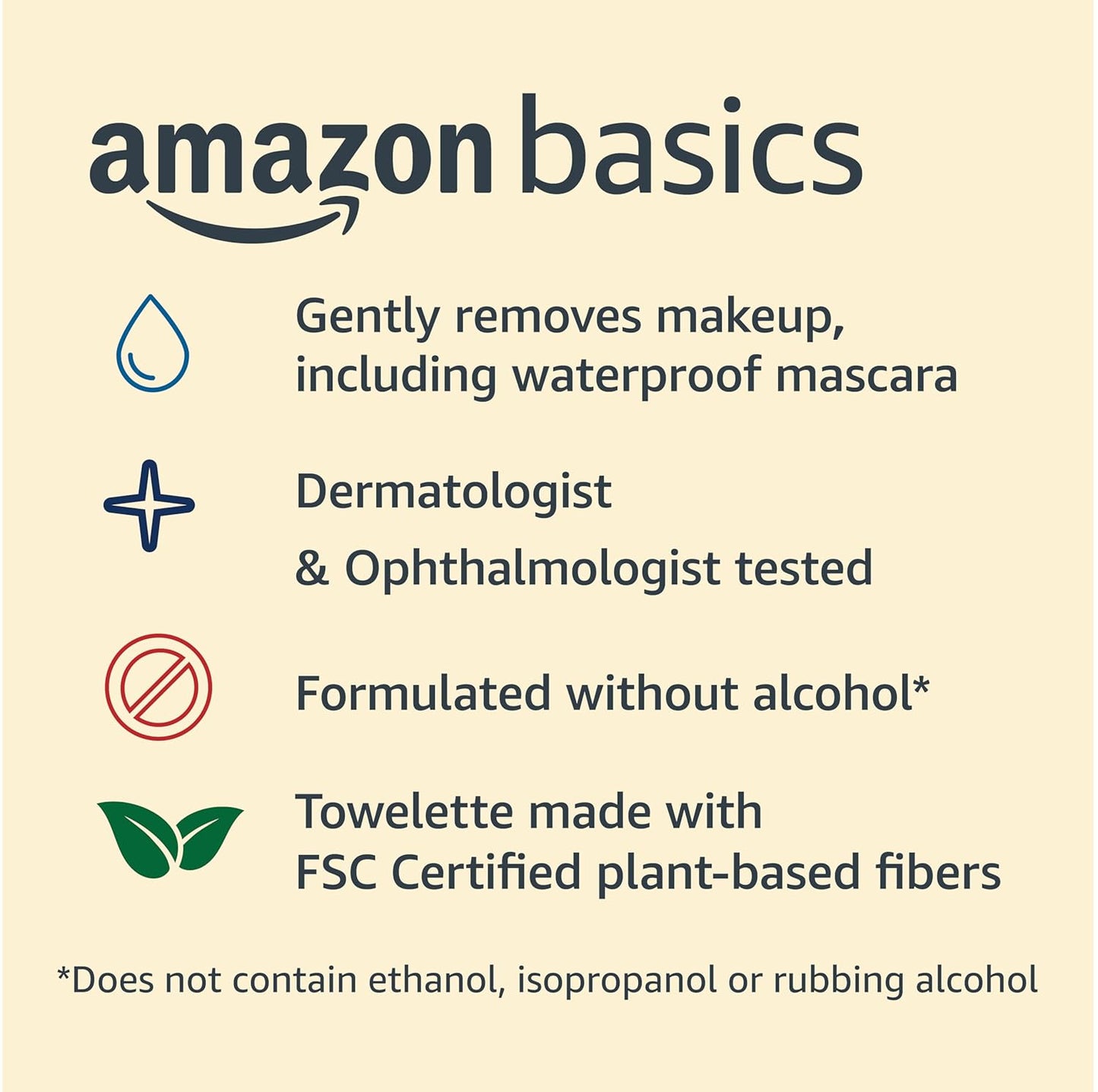 Makeup Remover Wipes - Gentle Cleansing, Alcohol-Free & pH Balanced | 25-Count, Night Calming, Plant-Based