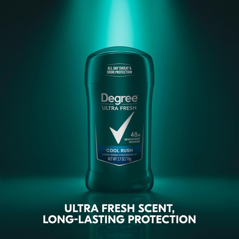 Degree Men Ultra Fresh Antiperspirant Deodorant Stick for Men 4 Pack Cool Rush 2.7 oz