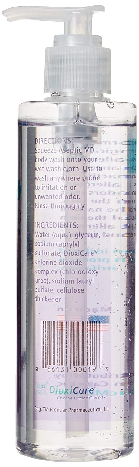 Chlorine Dioxide Complex Body Wash - Gentle, Hypoallergenic & Fragrance-Free | 8 oz for All Skin Types
