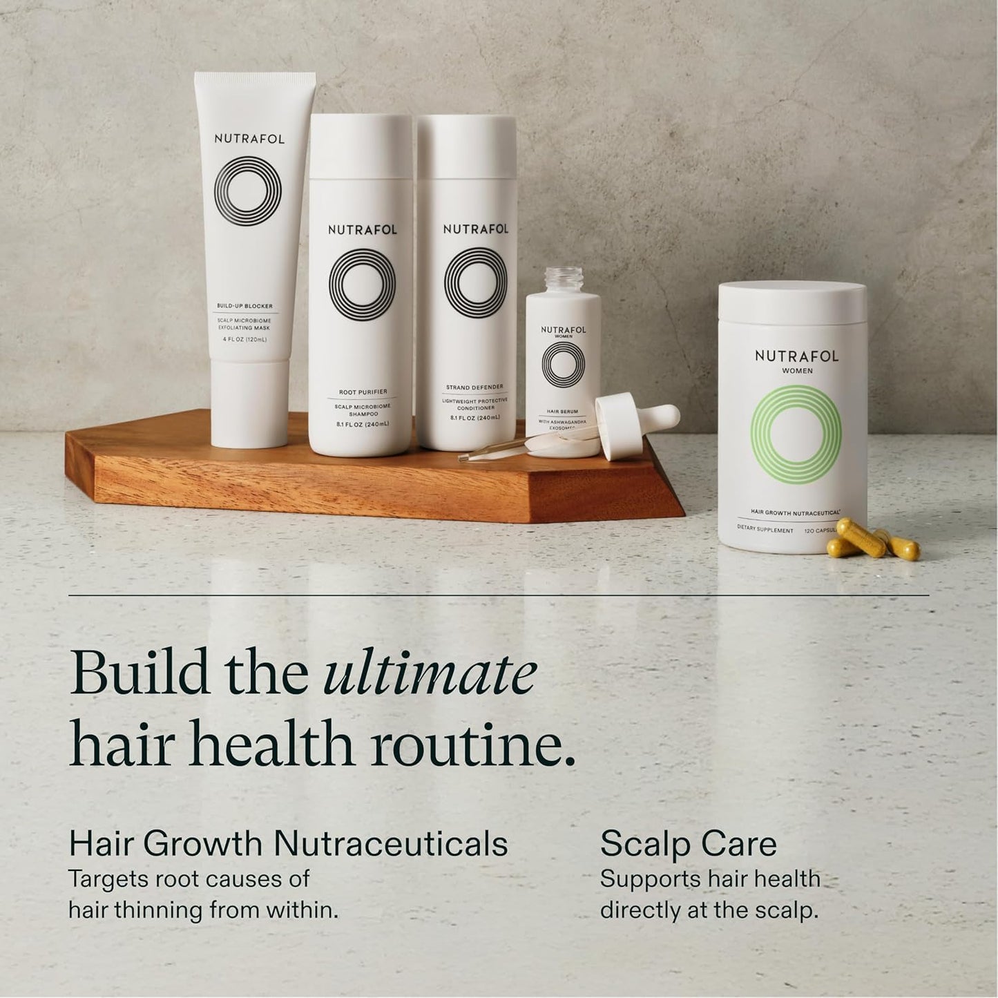 Nutrafol Women's Hair Growth Supplements - Clinically Tested for Thicker, Stronger Hair | 1 Month Supply, Ages 18-44
