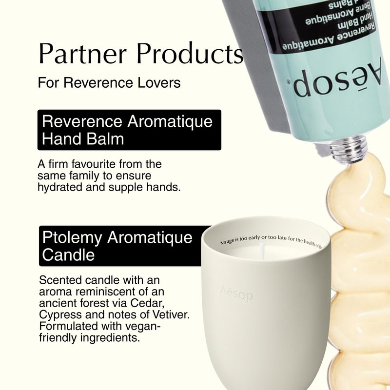 Aesop Reverence Aromatique Exfoliating Hand Wash | Exfoliating Hand Soap with Finely Milled Pumice | Gentle Cleansing & Skin-Smoothing Formula with Vetiver, Petitgrain & Bergamot | 500mL / 16.9 oz