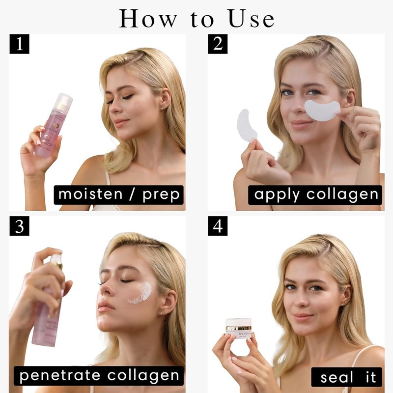 Collagen Melting Mask Refill Pack - 8 Pouches for Anti-Aging Korean Skin Care | Perfect for Cheeks