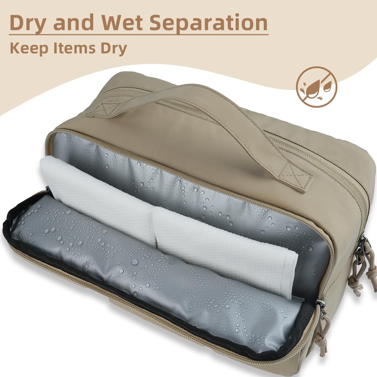 12Pockets Womens Makeup Bag, LightWeight Travel Toiletry Bag Womens, Large-Open Cosmetic Bags For Women, Travel Bags For Women Toiletry