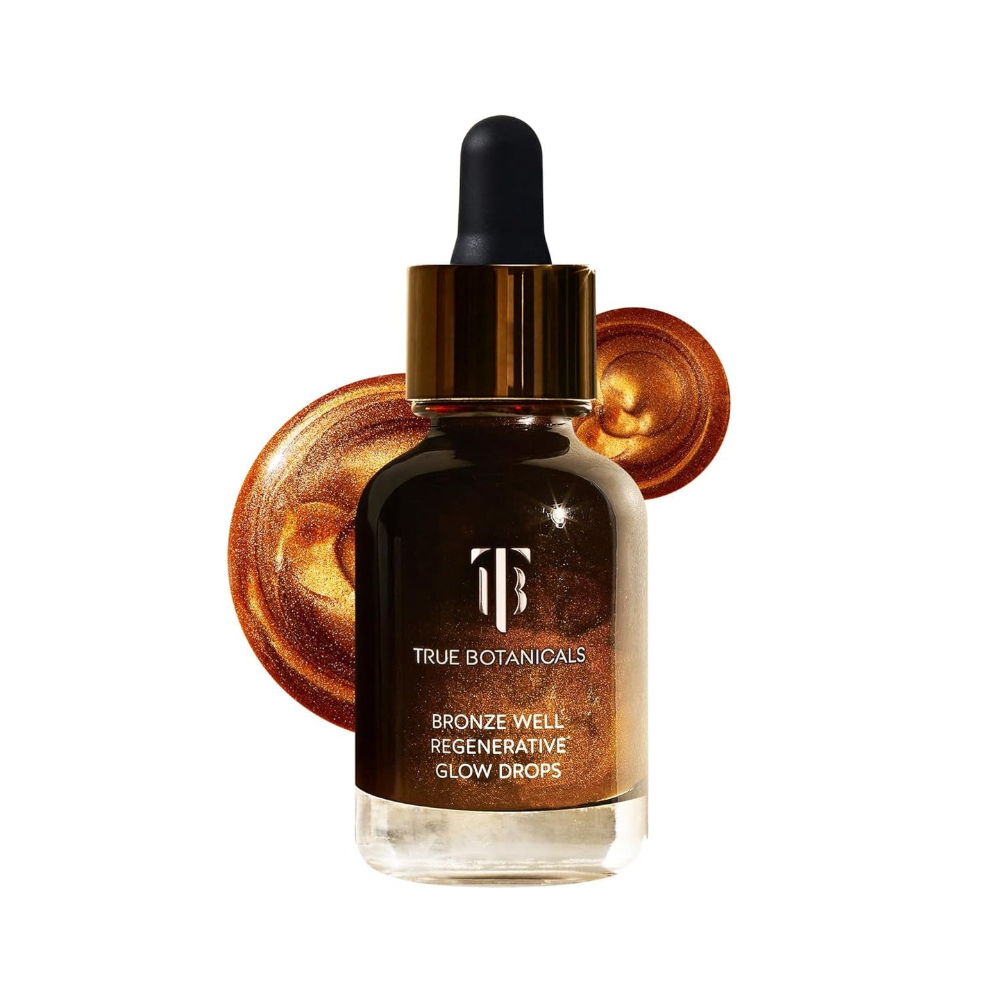 True Botanicals Bronze Well Regenerative Glow Drops - Naturally Bronzing Moisturizer for All Skin Types | 1 fl oz (30 ml)