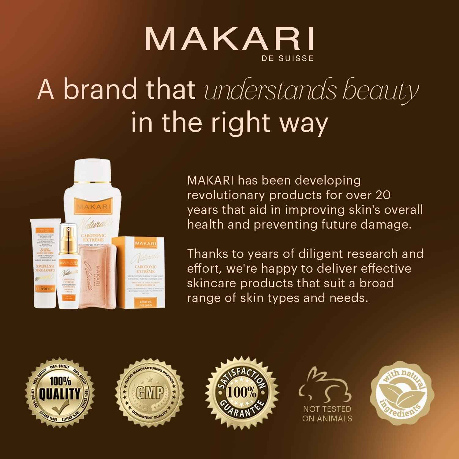 Makari Naturalle Carotonic Extreme Glow Renewing Face Cream SPF15 (1.7 oz) | Brightens, Moisturizes, and Rejuvenates Skin | Helps Diminish Acne, Control Oily Face, and Minimize the Appearance of Aging