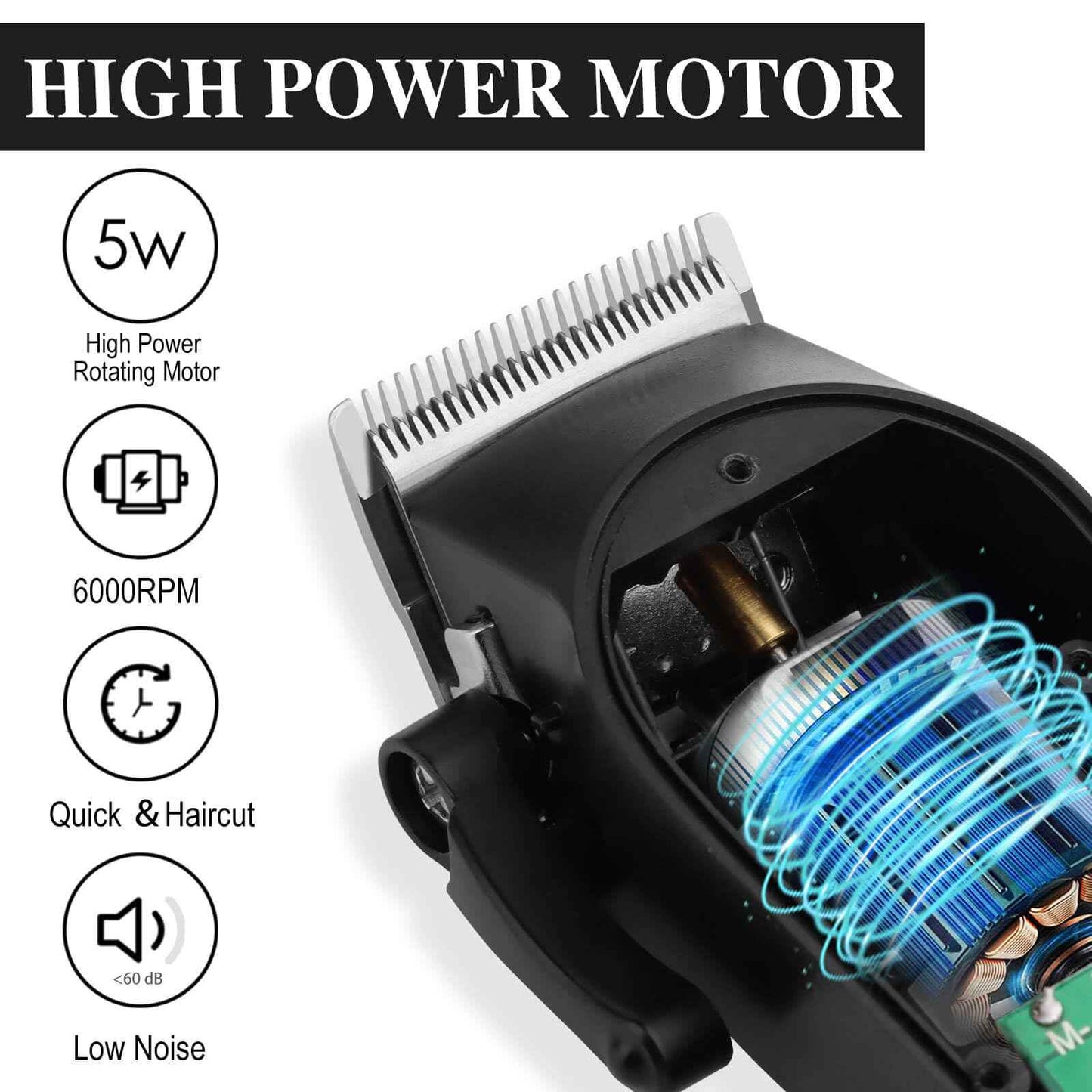 WAIKIL Hair Clippers Professional Cordless for Men, Barber Clippers for Hair Cutting Kit,Rechargeable Haircut Machine for Family,Wireless LCD Display Hair Trimmers Set