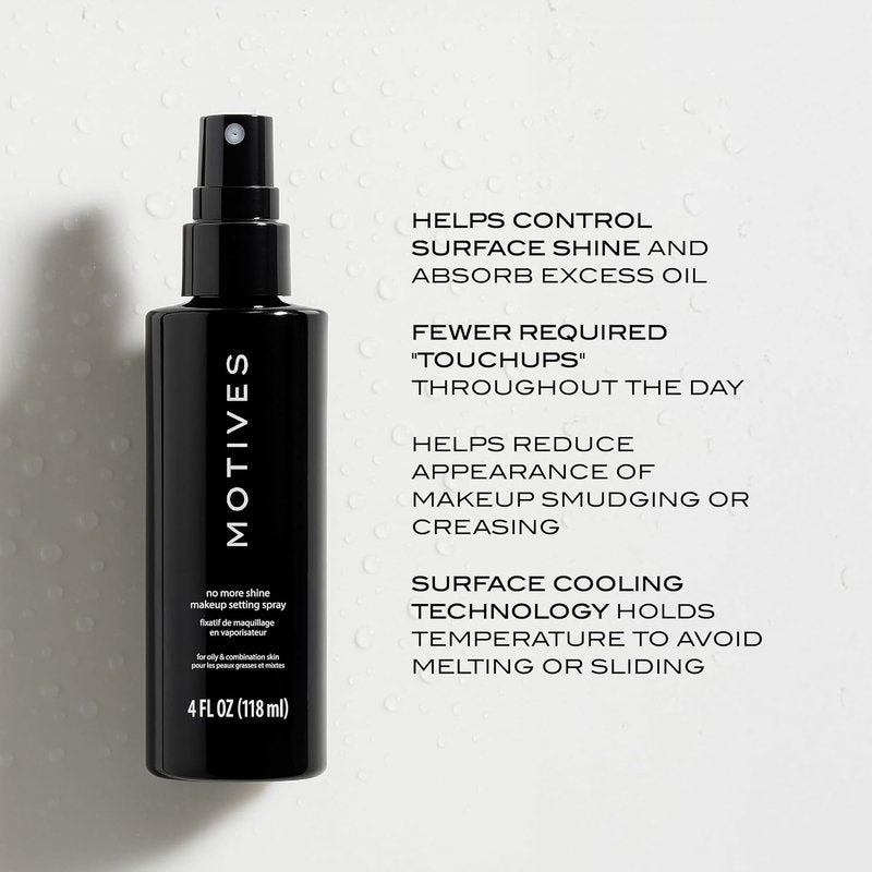No More Shine Makeup Setting Spray - Matte Finish, Oil Control, Long-Lasting Hold | 4 fl. oz.